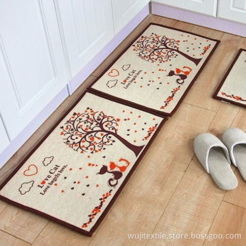 SGS Kitchen Area Rug for Anti-Slip Purpose (WJ-CR618)